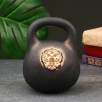 Копилка "Гиря с гербом" черная, 15х15х18см Копилка "Гиря с гербом" черная, 15х15х18см