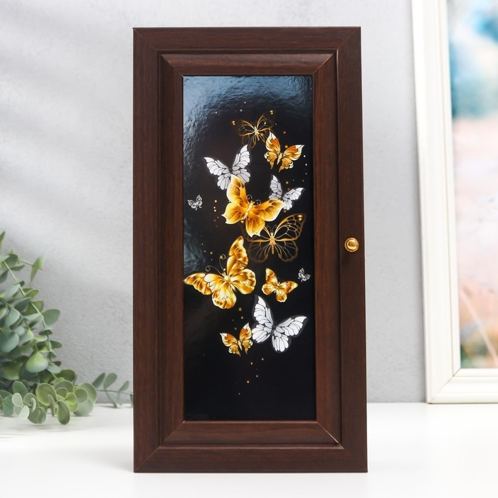 Ключница  "Стайка" 16х31 см венге МИКС