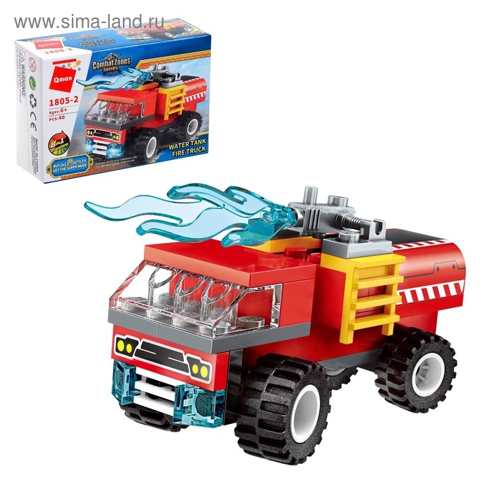 Конструктор Пожарные &laquo;Транспорт&raquo;, 8 видов МИКС