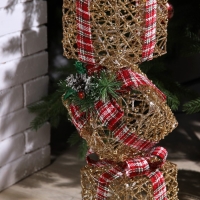 Светодиодная фигура «Башня из подарков» 15.5 × 80 × 15.5 см, металл, текстиль, 220 В, свечение тёплое белое Светодиодная фигура «Башня из подарков» 15.5 × 80 × 15.5 см, металл, текстиль, 220 В, свечение тёплое белое