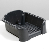 Туалет "Риф" со столбиком, для собак, 40 х 40 см, серый FIX Туалет "Риф" со столбиком, для собак, 40 х 40 см, серый FIX