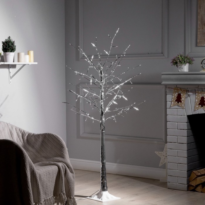 Светодиодное дерево «Серебристое» 1.5 м, 150 LED, постоянное свечение, 220 В, свечение белое Светодиодное дерево «Серебристое» 1.5 м, 150 LED, постоянное свечение, 220 В, свечение белое