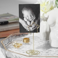 Ценникодержатель с зажимом &laquo;Звезда&raquo;, 3,3&times;3,3&times;8,3 см, цвет золото