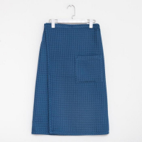 Килт вафельный банный Этель &laquo;Boho&raquo; 75*145 см. цв. синий, 100% хл, 290 г/м2