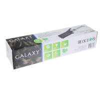 Плойка Galaxy GL 4606, 70 Вт, керамическое покрытие, d=22 мм, 200&deg;C, белая