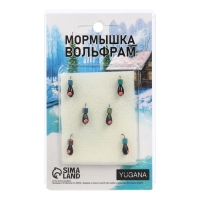 Мормышка Капля чёрная, красный глаз + куб гранен хамелеон 1.1 г Мормышка Капля чёрная, красный глаз + куб гранен хамелеон 1.1 г