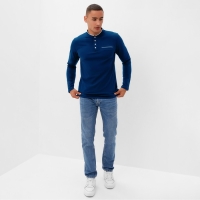 Джемпер мужской (пике) MINAKU цвет синий, р-р 42 Джемпер мужской (пике) MINAKU цвет синий, р-р 42