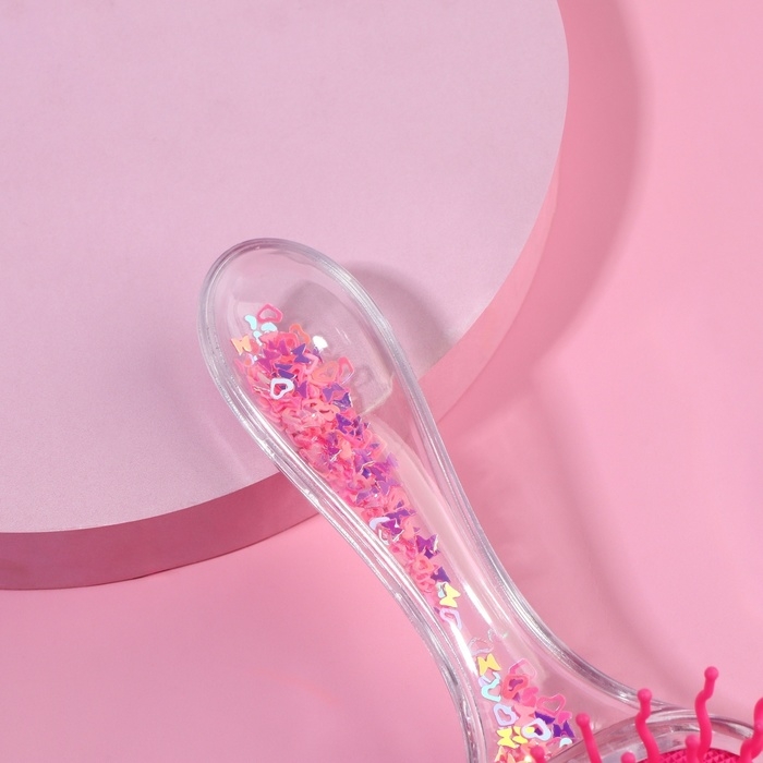 Расчёска массажная, широкая, 6 × 18 см, цвет розовый Расчёска массажная, широкая, 6 × 18 см, цвет розовый