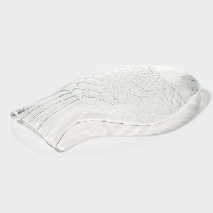 Блюдо стеклянное сервировочное Magistro «Авис. Рыба», 14×8×2,7 см Блюдо стеклянное сервировочное Magistro «Авис. Рыба», 14×8×2,7 см