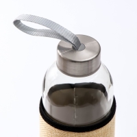 Бутылка для воды стеклянная в чехле &laquo;Вояж&raquo;, 750 мл, h=25 см, цвет МИКС