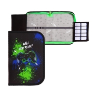 Пенал 1 секция 140 х 210 х 40 мм, откидной карман и косметичка, тканевый, Calligrata TOP Content "Гейм" Пенал 1 секция 140 х 210 х 40 мм, откидной карман и косметичка, тканевый, Calligrata TOP Content "Гейм"