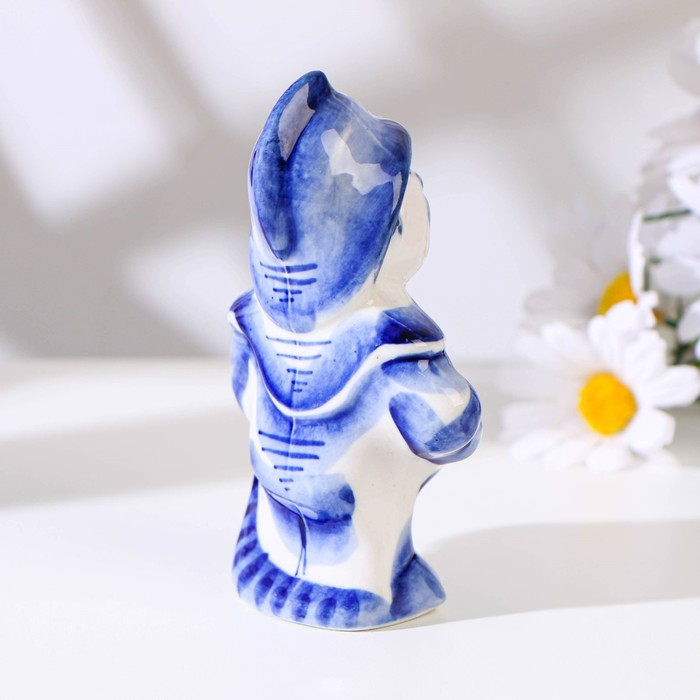 Сувенир &laquo;Пожарный&raquo;, 12 см, гжель