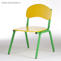 Стул детский штабелируемый Сема гр.1-3, Желтый/Зеленый