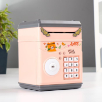 Копилка пластик для монет и купюр "Сейф-Зоопарк" код.замок, звук 3АА МИКС 17,5х12,5х12,5 см 457192 Копилка пластик для монет и купюр "Сейф-Зоопарк" код.замок, звук 3АА МИКС 17,5х12,5х12,5 см 457192