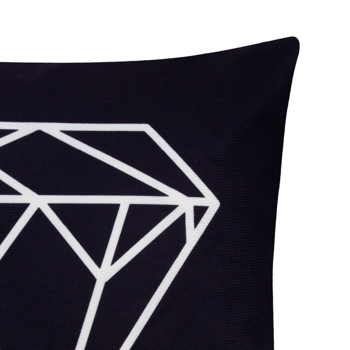 Наволочка декоративная Этель Геометрия &laquo;Алмаз&raquo; 40х40 см, велюр