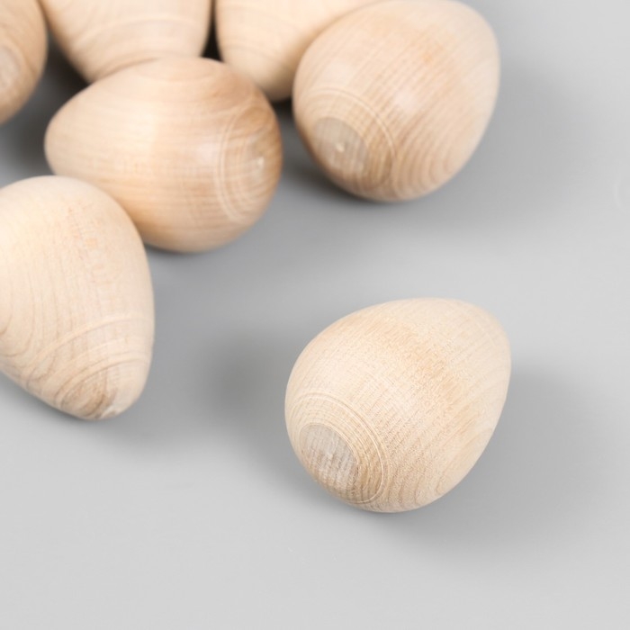 Яйцо деревянное 4х3 см ( набор10 шт)