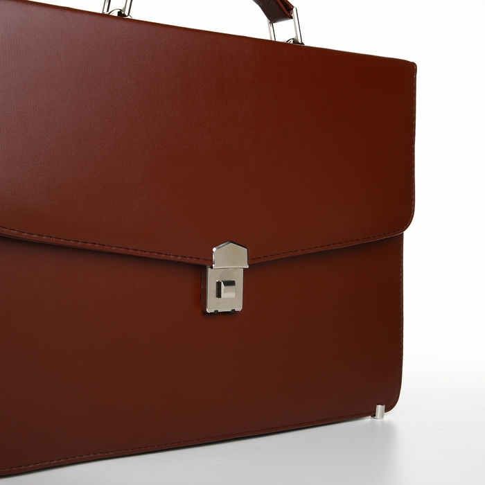 Сумка мужская деловая на клапане, цвет коричневый Сумка мужская деловая на клапане, цвет коричневый