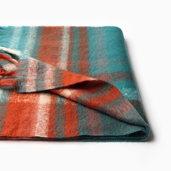 Шарф женский, цвет зеленый, р-р 48х195 см Шарф женский, цвет зеленый, р-р 48х195 см