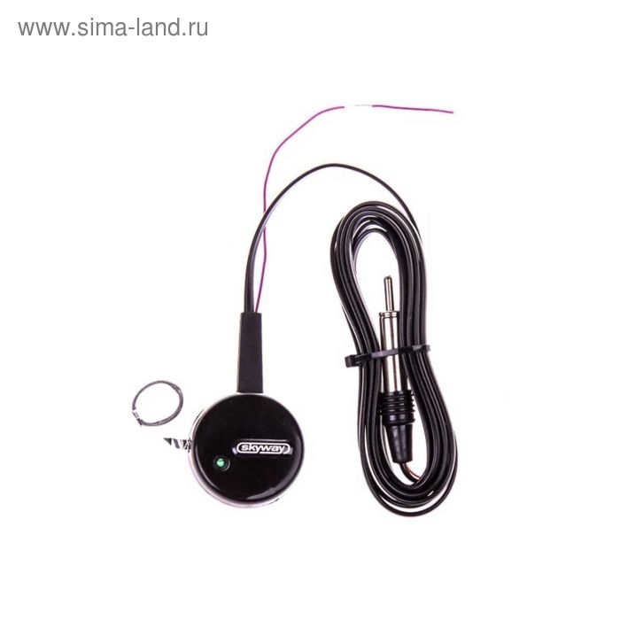 Антенна автомобильная Skyway ALPHA FM, круглая, тонкое полотно, черный, S00203003 Антенна автомобильная Skyway ALPHA FM, круглая, тонкое полотно, черный, S00203003