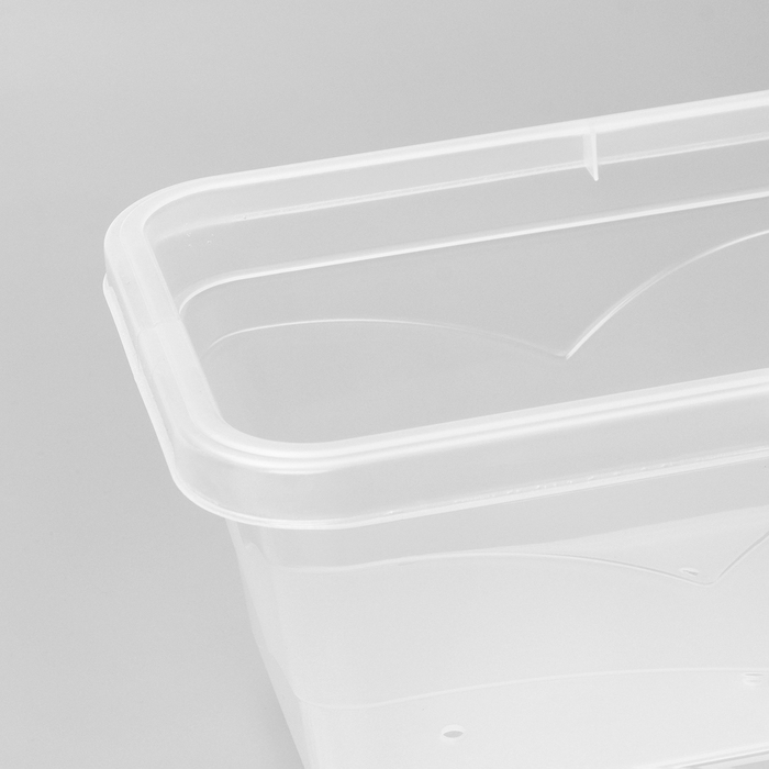 Горшок пластиковый с поддоном для цветов &laquo;Квадро&raquo;, 6 л, цвет прозрачный