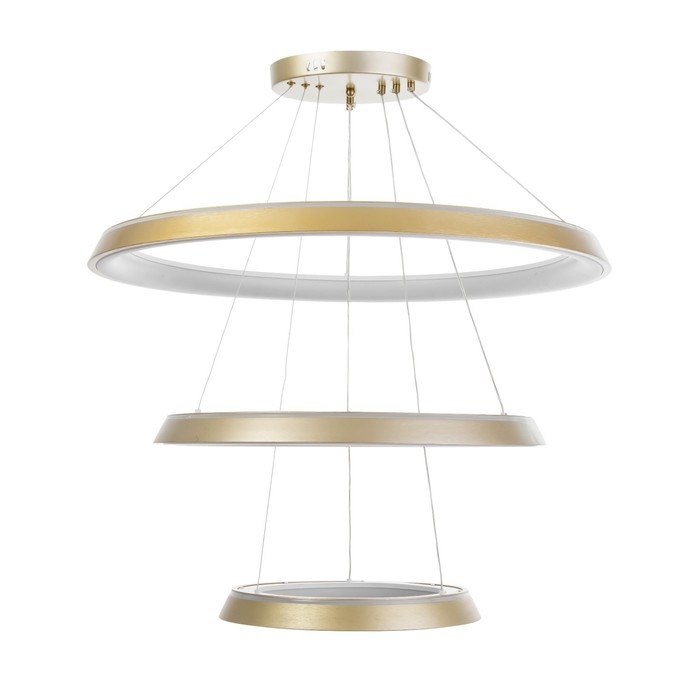 Люстра Люстра "Анелло" 3хLED 3000-6000К 220Вт золото 130х60х120 см BayerLux