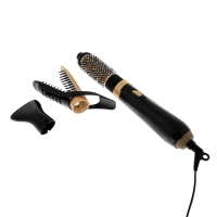 Фен-щетка Rowenta Magic Nature CF7826F0, 1200Вт, 2 скорости, 2 режима, чёрно-золотистый Фен-щетка Rowenta Magic Nature CF7826F0, 1200Вт, 2 скорости, 2 режима, чёрно-золотистый