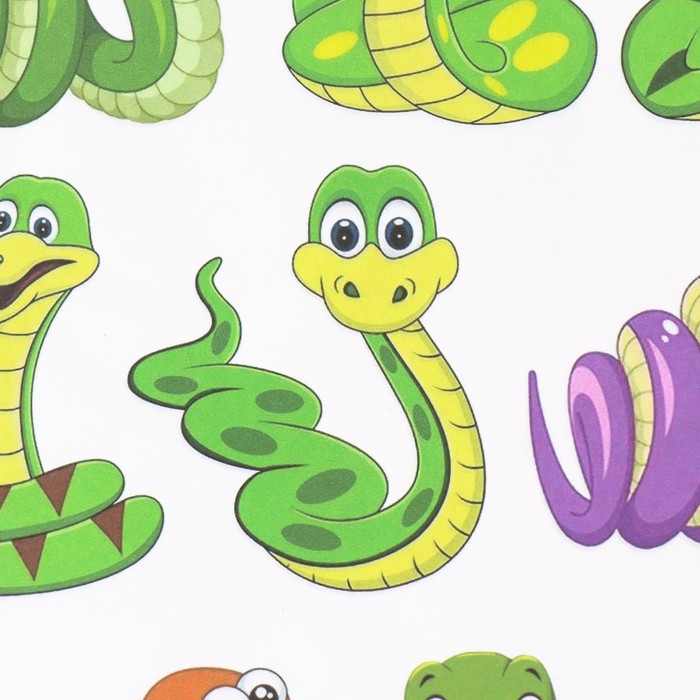 Новогодняя декупажная карта "Змейки", плотность 45 г/м2, формат А4