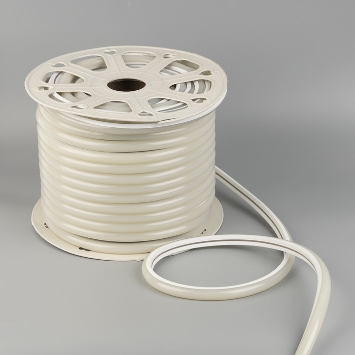 Гибкий неон Luazon Lighting 16 мм D-образный, IP65, 50 м, SMD2835, 120 LED/м, 220 В, свечение зелёное Гибкий неон Luazon Lighting 16 мм D-образный, IP65, 50 м, SMD2835, 120 LED/м, 220 В, свечение зелёное