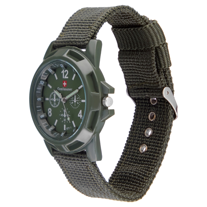 Часы мужские наручные кварцевые d-3.5 см, хаки Часы мужские наручные кварцевые d-3.5 см, хаки