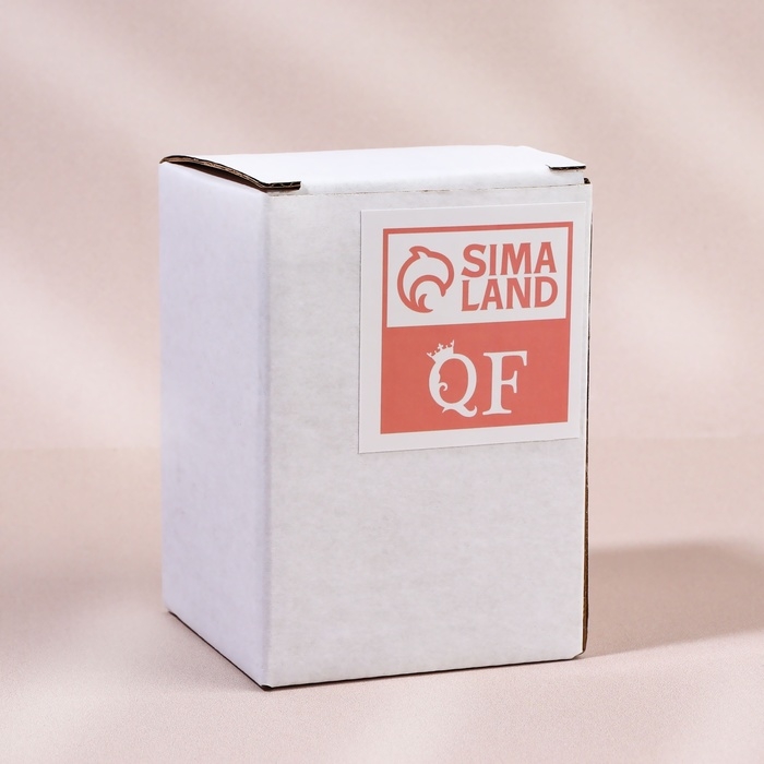 Органайзер для ватных дисков &laquo;BAMBOO&raquo;, с крышкой, 7 &times; 7 &times; 10,1 см, цвет прозрачный/коричневый