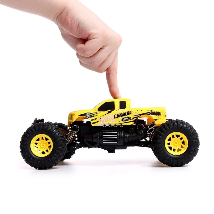 Джип радиоуправляемый &laquo;Пикап&raquo;, 1:18, работает от батареек, цвет жёлтый