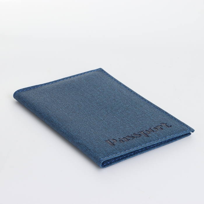 Обложка для паспорта, цвет синий Обложка для паспорта, цвет синий