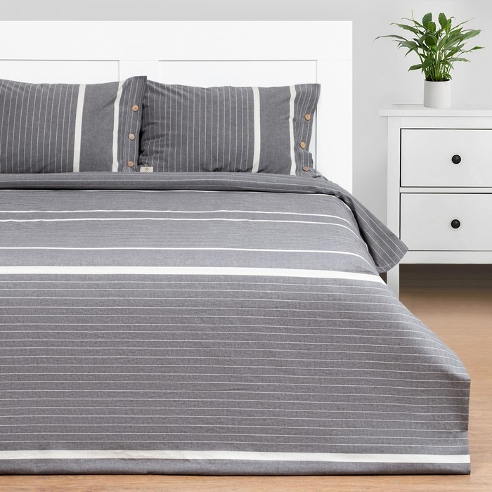 Постельное бельё Этель 1.5 сп &laquo;Тренд&raquo; 155х210 см,160х240 см, 50х70-2шт,100% жатый хлопок,140гр/м2