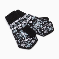 Варежки женские, цвет чёрный, размер 18 Варежки женские, цвет чёрный, размер 18