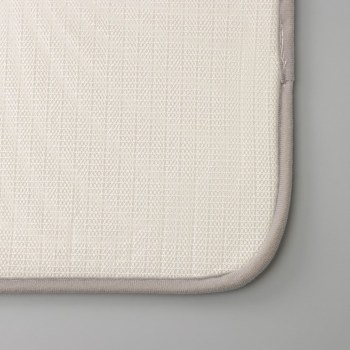 Коврик для ванной Доляна &laquo;Морское дно&raquo;, 50&times;70 см, цвет серый