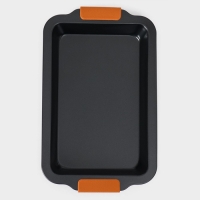 Противень для выпечки Magistro French Bakery, 37,5×23×4,7 см, антипригарное покрытие Противень для выпечки Magistro French Bakery, 37,5×23×4,7 см, антипригарное покрытие