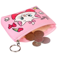 Кошелек-сумочка, кожзам на молнии, 11,5 х 2,5 х 8 см, Коты аристократы