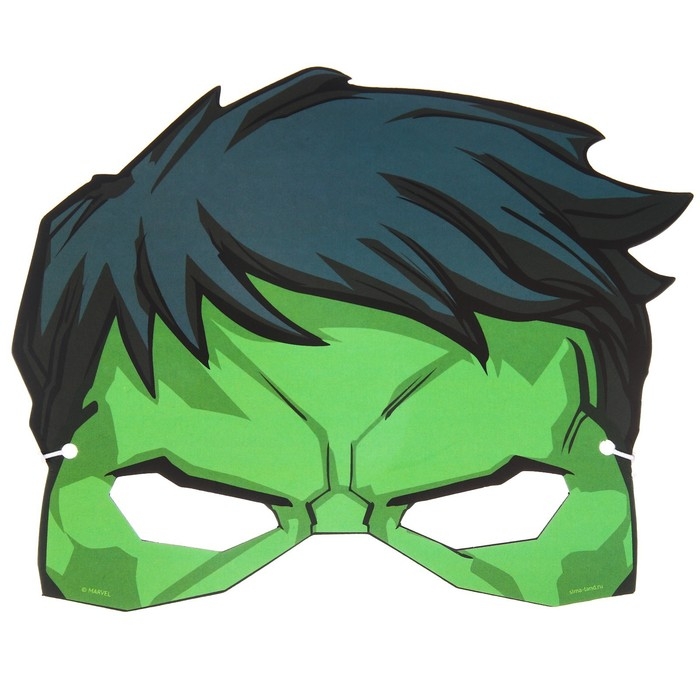 Набор карнавальный маска и бабочка Набор карнавальный маска и бабочка "Халк", Мстители