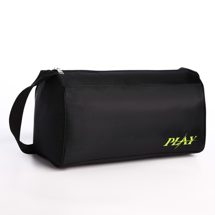 Сумка спортивная Сумка спортивная "Play", 40х21х19 см, отдел на молнии, цвет чёрный