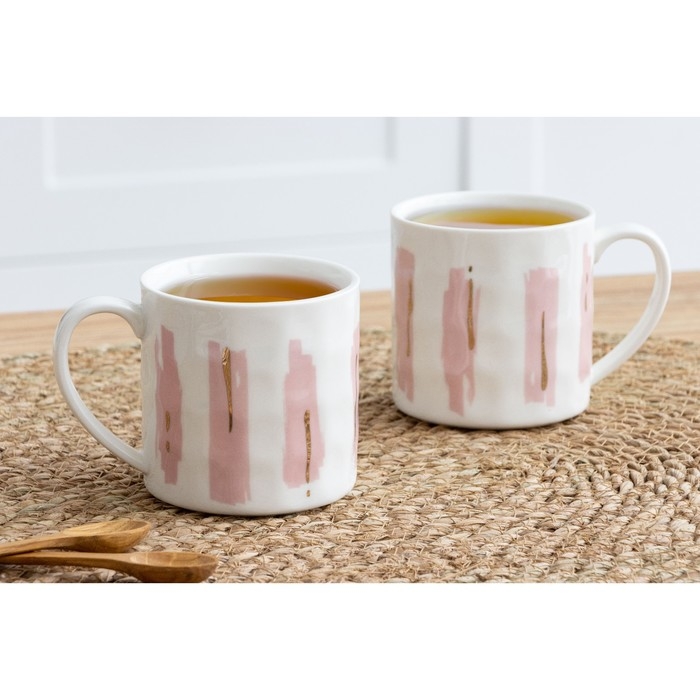 Кружка керамическая &laquo;Нежость&raquo;, 350 мл, цвет белый