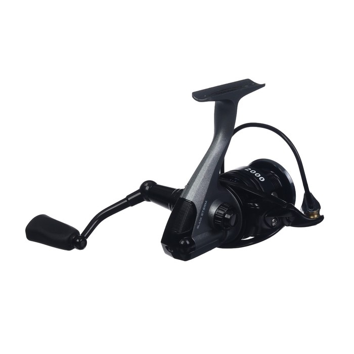 Катушка б/ин Namazu Black Storm BST2000, 7+1 подшипник, 5.1:1, металлическая шпуля + запасная графитовая