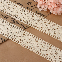 Кружево вязаное, 40 мм &times; 10 &plusmn; 1 м, цвет бежевый