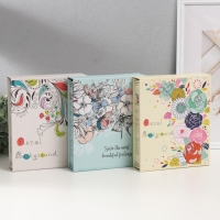 Фотоальбом на 80 фото 10х15 см "Цветочный орнамент" МИКС 23,5х19,5х4 см Фотоальбом на 80 фото 10х15 см "Цветочный орнамент" МИКС 23,5х19,5х4 см