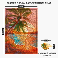 Пазлы деревянные фигурные &laquo;Закат на море&raquo;, 168 элементов