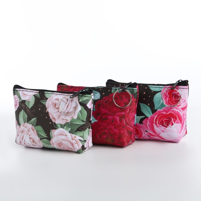 Кошелёк женский на молнии, цвет МИКС Кошелёк женский на молнии, цвет МИКС