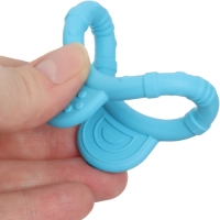 Прорезыватель силиконовый «Круг», цвет голубой, ТЭП, КНОПА Прорезыватель силиконовый «Круг», цвет голубой, ТЭП, КНОПА