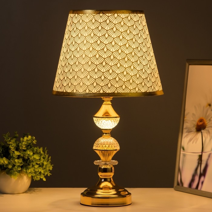 Настольная лампа "Мамби" Е27 40Вт золото 25х25х43 см RISALUX