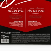 Подарочный набор косметики, гель для душа 250 мл и гель для бритья 110 мл, аромат ирландского виски, HARD LINE