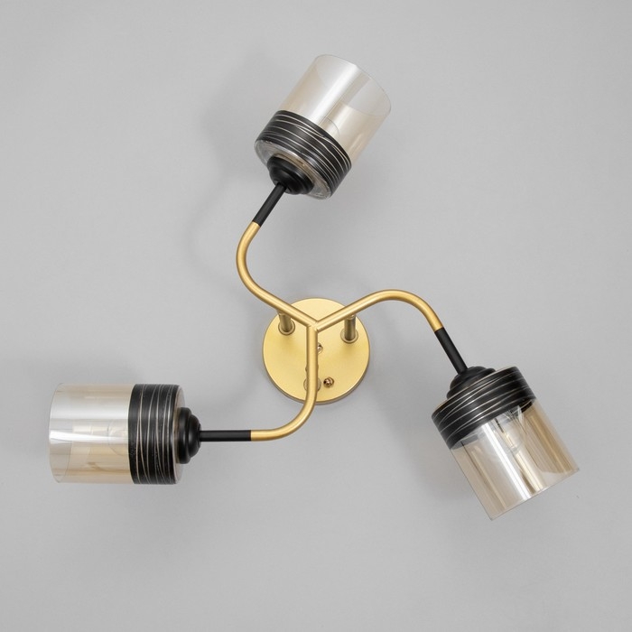 Люстра Люстра "Синна" 3хЕ27 40Вт черно-золотой 50х50х27 см BayerLux