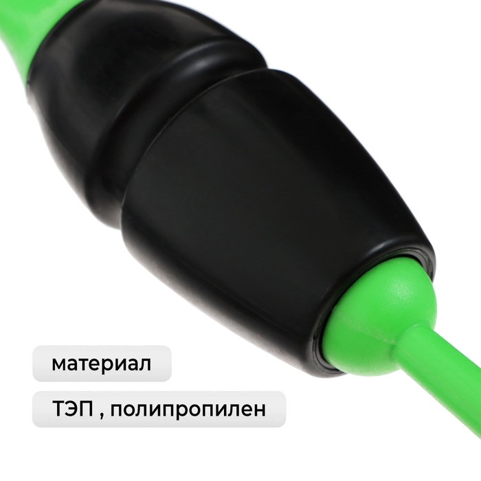 Булавы для художественной гимнастики вставляющиеся Grace Dance, 36 см, цвет зелёный/чёрный Булавы для художественной гимнастики вставляющиеся Grace Dance, 36 см, цвет зелёный/чёрный